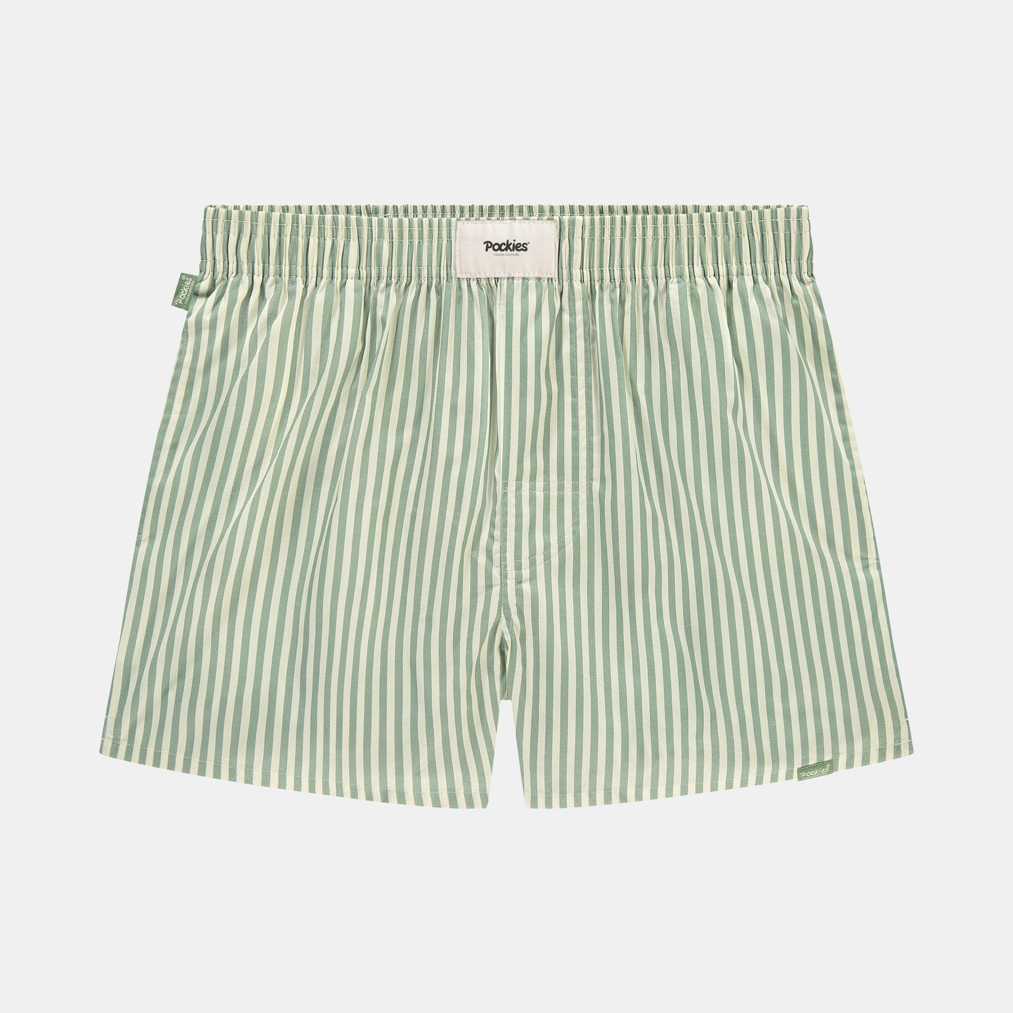Green Striped- Boyfriend Boxers