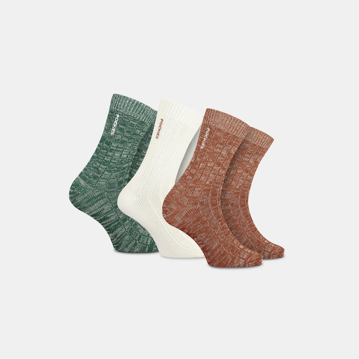 3-Pack Chunky Socks G/OW/TC