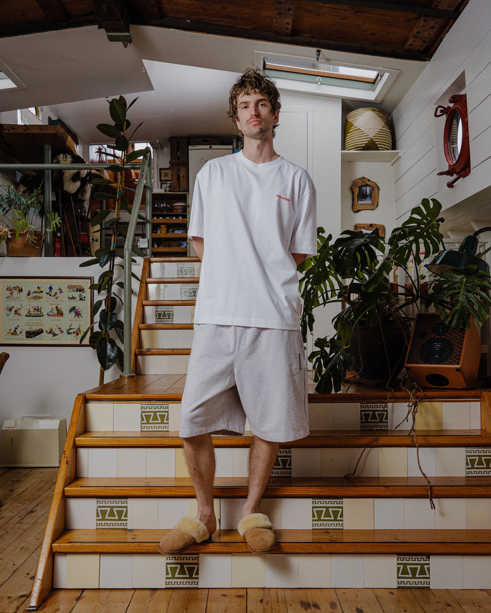 Faux Shorts - Grey Melange