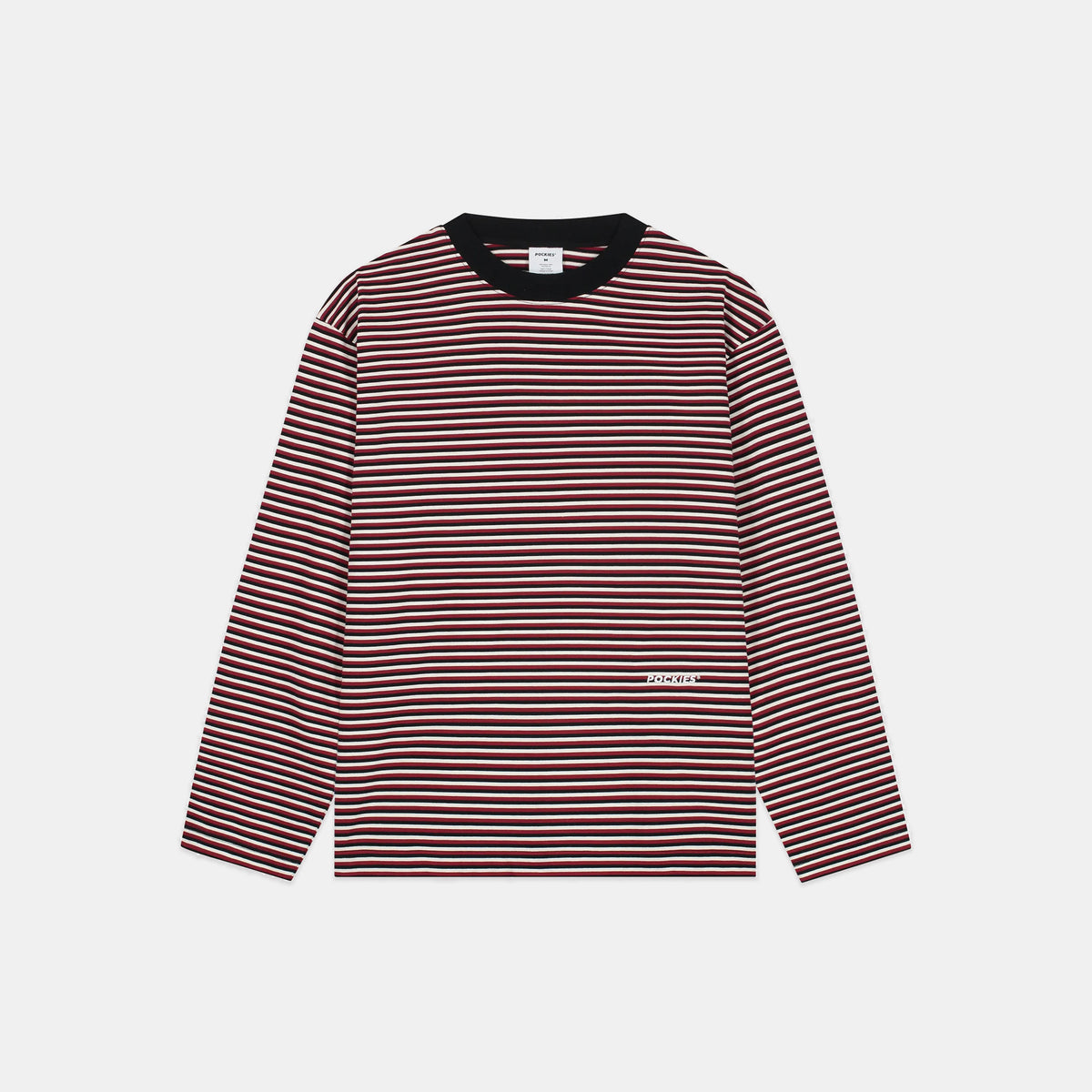 Striped LS - Red/Faux Black/OW