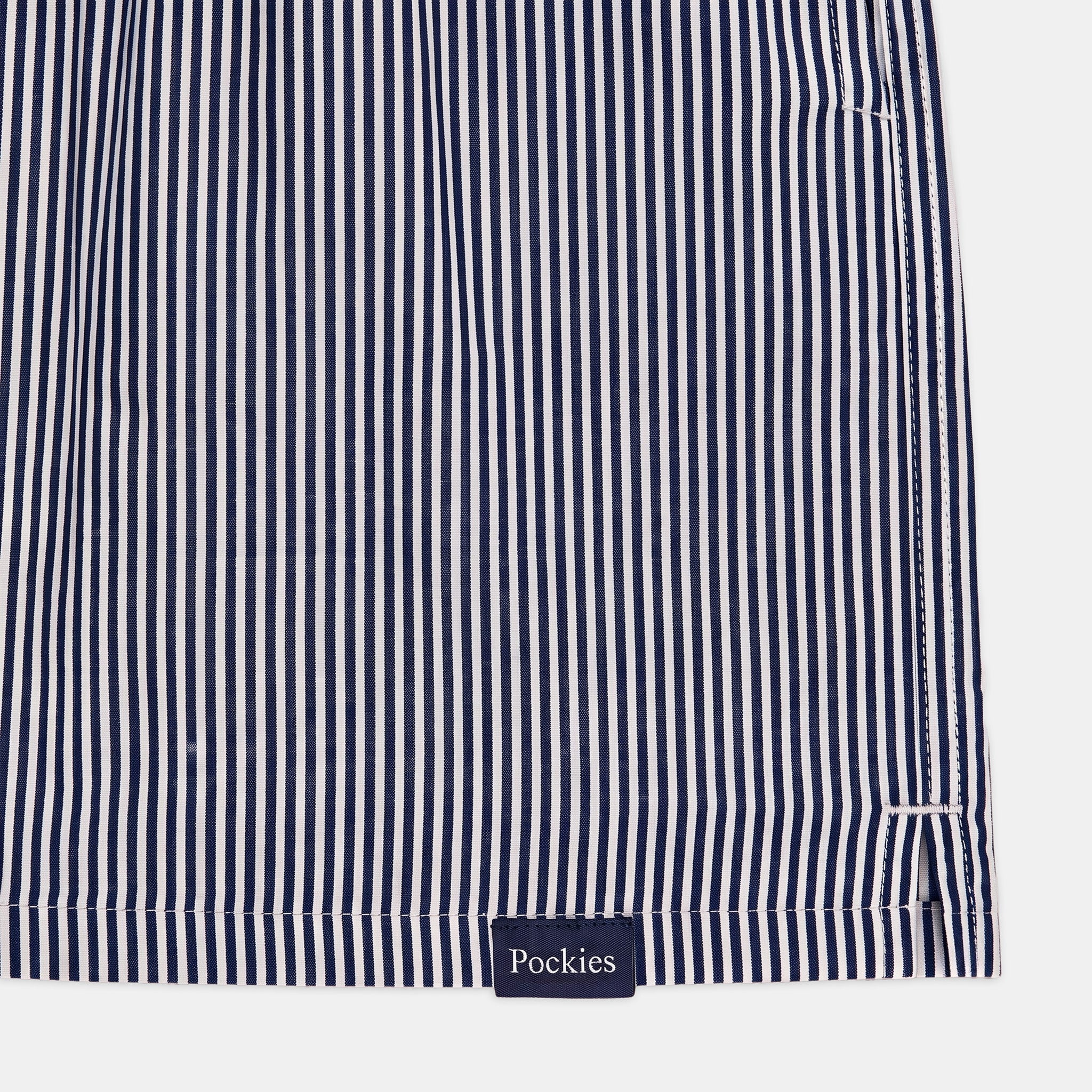 Pocketless Striped SOFTSERVE™ Boxers - Navy
